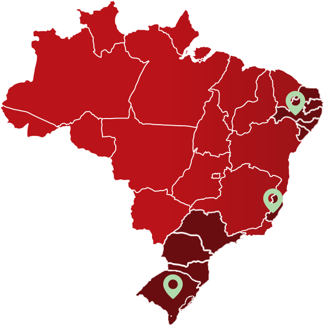 Mapa de Atuação da LOGBER